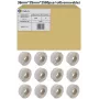G&G 19803 balti lipnūs A4 lipdukai 105x148 mm, 4 lipdukai lape, 100 lapų (400 lipdukų)