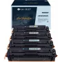 G&G suderinamų kasečių rinkinys 4 vnt. HP 203X serijai, juoda, žydra, rausvai raudona, geltona, didelės išeigos, GS-H203X-4P