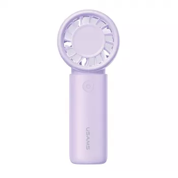 USAMS BC Series nešiojamas ventiliatorius 500mAh, violetinis