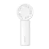 USAMS Hand Fan BC Series White 500mAh nešiojamasis rankinis ventiliatorius su 3 greičiais ir Micro USB įkrovimu