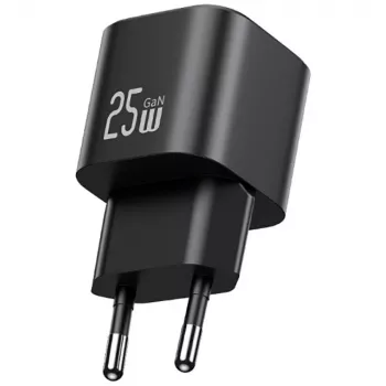 USAMS 25W GaN USB-C spartus įkroviklis - baltas