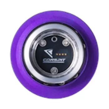 Conspit CDR Quick Release adapteris 50 mm PCD – violetinis/sidabrinis