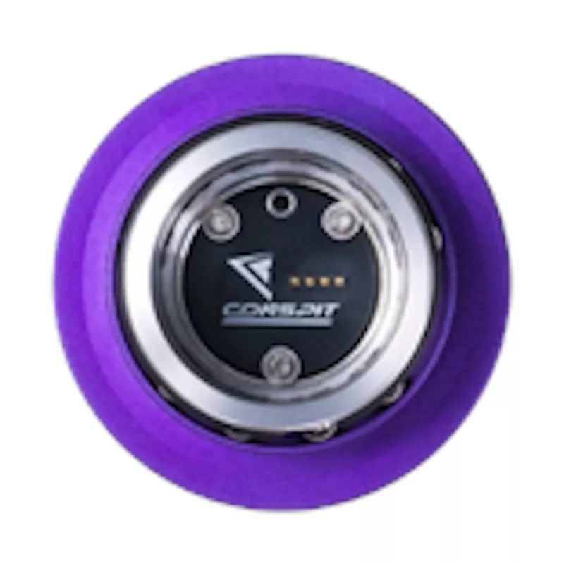 Conspit CDR Quick Release adapteris 50 mm PCD – violetinis/sidabrinis