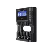 XTAR L4 PRO universalus išmanusis baterijų įkroviklis Li-ion ir Ni-MH/Ni-CD su USB-C ir LCD ekranu
