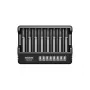 XTAR MX8 8 lizdų USB-C universalus baterijų įkroviklis Li-ion/Ni-MH, 0,25A-2A, LED indikatoriai