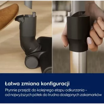 Electrolux Clean 600 EP61CB21W belaidis lazdelinis dulkių siurblys, 21.6V, 55 min veikimo, 0.3L dulkių talpa, baltas