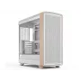 Fractal Design Summit Chalk White TG Clear Tint Mid-Tower korpusas su natūralaus ąžuolo priekine panele