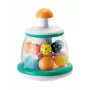 B-KIDS Rollabout Ball Top Infantino – mėtinis sukamasis žaislas su barškančiais rutuliukais kūdikiams nuo 6 mėn.