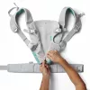 B-KIDS Infantino 4-in-1 keičiamas nešyklė kūdikiui, pilka, 3.6–14.5 kg, JPMA sertifikuota, su nuimamu Wonder Cover™ seiliniu