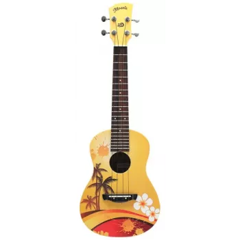 Moana M-100 Palm Trees Concert ukulelė iš mahonio su Aquila stygomis