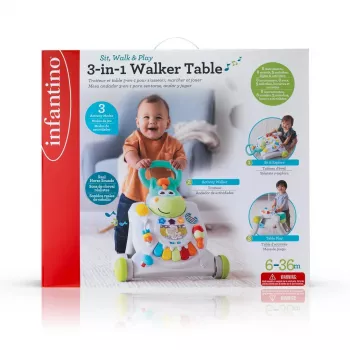 B-KIDS stumtukas 3-in-1 Horse Infantino Grow-with-Me Activity Rider