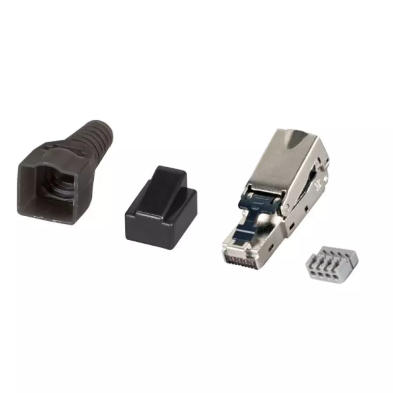 Techly 101911 RJ45 Cat6a 10G modulinis kištukas be įrankių, STP