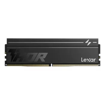 Lexar DDR5 THOR 2.0 32GB (2x16GB) 6000MHz CL40 RGB juodos spalvos darbalaukio atminties rinkinys