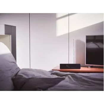 Philips SDV5225/12 patalpų TV antena su reguliuojamu stiprinimu, 1,8 m koaksialinis kabelis, 75 omų, 3G/4G filtras, DVB-T/T2