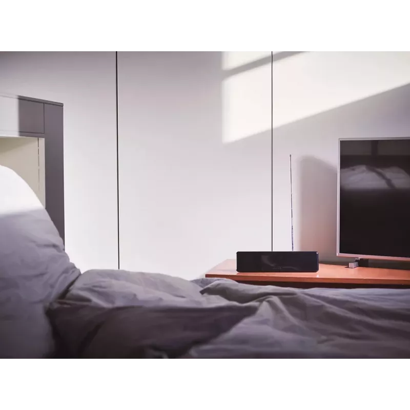 Philips SDV5225/12 patalpų TV antena su reguliuojamu stiprinimu, 1,8 m koaksialinis kabelis, 75 omų, 3G/4G filtras, DVB-T/T2