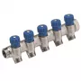 Caleffi 5R serijos termostatinis maišymo vožtuvas 3/4 inch NPT įvadas x 1/2 inch NPT išvadas, bešvinis žalvaris, ASSE 1017