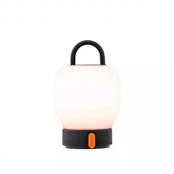 KOODUU LOOME įkraunamas stalo žibintas pilkas | 3 pakopų liečiamas reguliavimas, 2200mAh baterija, USB-C, šiltai baltas LED