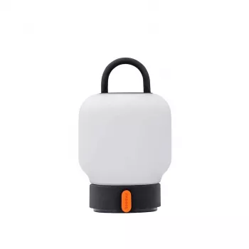 KOODUU LOOME įkraunamas stalo žibintas pilkas | 3 pakopų liečiamas reguliavimas, 2200mAh baterija, USB-C, šiltai baltas LED