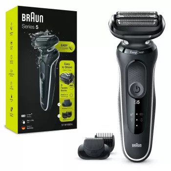 BRAUN Shaver Series 5 51-W1500s šlapio ir sauso skutimosi elektrinis skustuvas, juodas