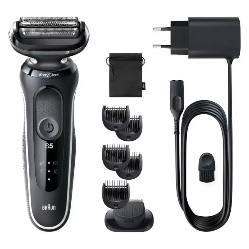 BRAUN Shaver Series 5 51-W1500s šlapio ir sauso skutimosi elektrinis skustuvas, juodas