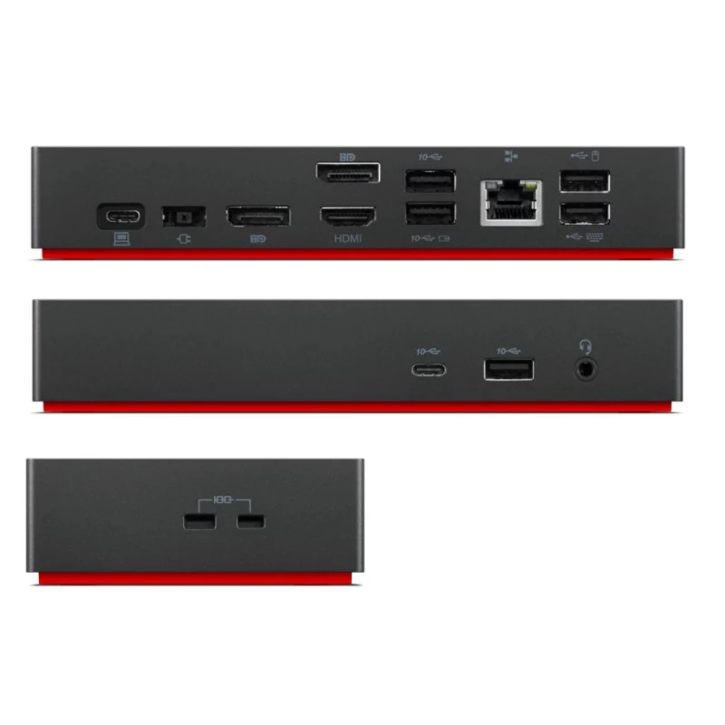 Lenovo Renewed ThinkPad Universal USB-C Dock 40AY 90W naudotas su maitinimo adapteriu