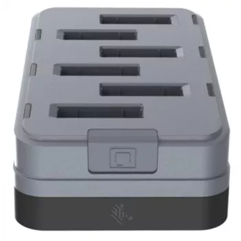 Zebra WS301 6 lizdų atsarginės baterijos įkroviklis, USB Type-C