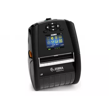 Zebra ZQ620 Plus 3 colių / 72 mm sveikatos priežiūros tiesioginės terminės spausdintuvas su Wi-Fi 6, Bluetooth 5.x, linered platen, 0,75 colio šerdimi ir diržo segtuku