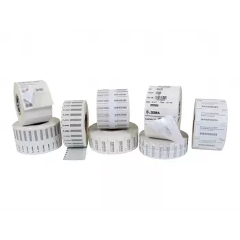 Zebra Z-Ultimate 2000T baltos RFID etiketės su lako danga 76,2x13,9 mm, 1500 vnt./ritinyje, 2 ritiniai dėžėje