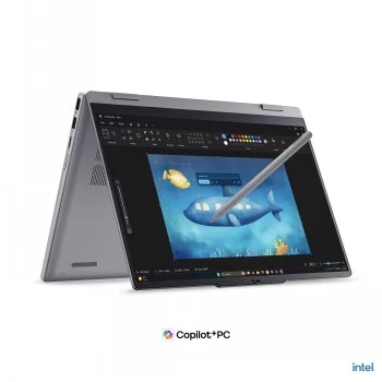 Lenovo ThinkBook 14 2-in-1 G6 14 colių WUXGA lietimui jautrus konvertuojamas nešiojamasis kompiuteris - AMD Ryzen 5, 16GB RAM, 512GB SSD, Windows 11 Pro, švedų klaviatūra