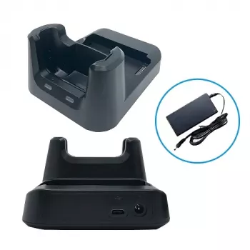 Unitech HT330 1 lizdo USB lopšys su atsarginės baterijos lizdu ir maitinimo adapteriu