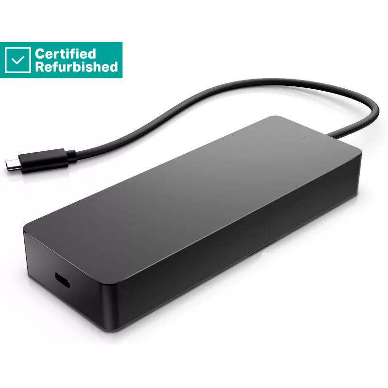 RENEW GOLD HP Universal USB-C Multiport Travel Hub 65W - 2 x USB 3.2, 2 x USB-C, 1 x DP, 1 x HDMI, 1 x RJ-45, 1 metai