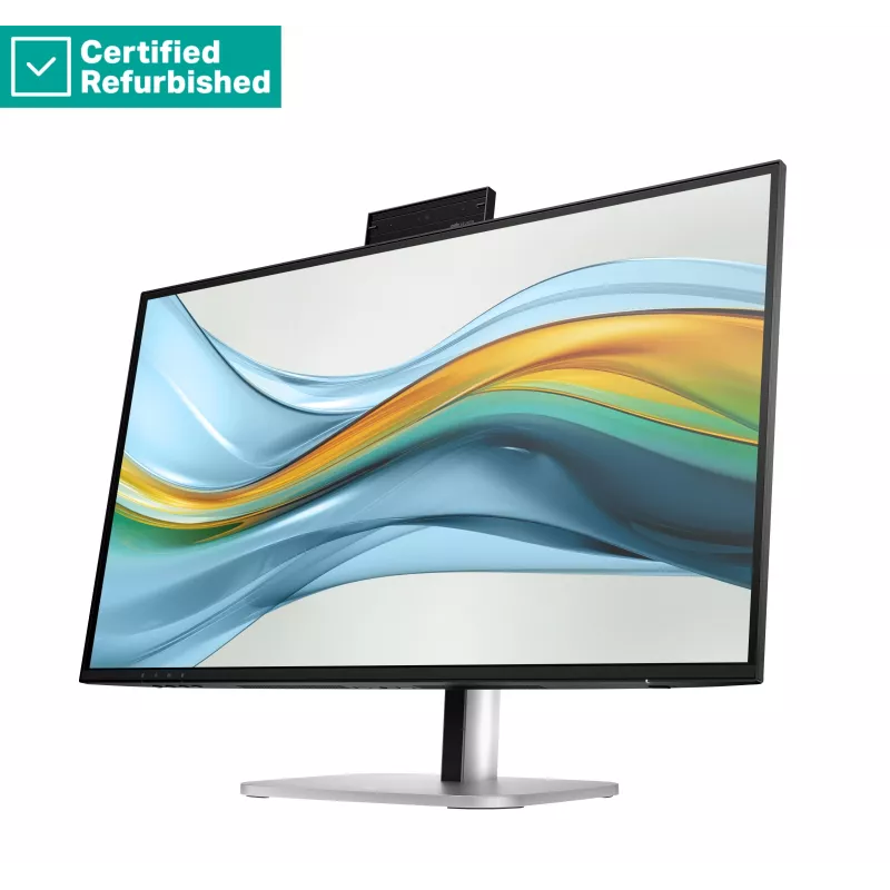 HP Renew 527pm Series 5 Pro 27 colių QHD konferencinis monitorius - 2560x1440, IPS, 100Hz, USB-C (100W/15W), HDMI/DP Daisy-Chain, 3x USB-A, garsiakalbiai, webcam, RJ-45 LAN, aukščio reguliavimas/pakreipimas/pasukimas/pivot, 1 metų garantija (pakeičia E27m