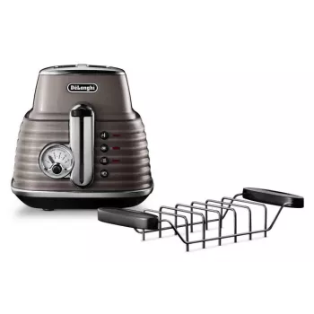 De'Longhi Scultura CTZ2103BG 2 skiltelių skrudintuvas, 900 W, šampano aukso spalvos