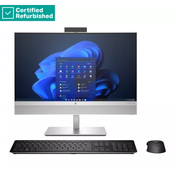 HP Elite 840 G9 AIO 24 colių All-in-One kompiuteris (Renew Silver) - i5-14600, 16GB, 512GB SSD, 23.8 FHD ne liečiamas, reguliuojamas aukštis, Win 11 Pro, 1 metai