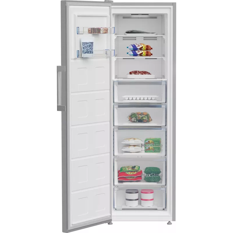 BEKO B3RMFNE314XB vertikalus šaldiklis, 286L, nerūdijančio plieno spalvos (Inox)