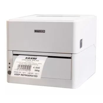 Citizen CL-H300SV spausdintuvas – sidabro jonų, USB, baltas, JK kištukas