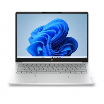 HP OmniBook 3 14-hu0009nyx 14,0 colio 2K OLED nešiojamasis kompiuteris - Intel Core 5 120U, 16GB DDR5, 1TB SSD, Windows 11 Home, Glacier Silver