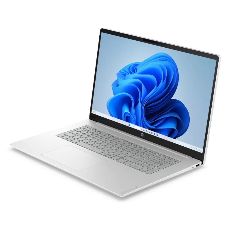 HP OmniBook 3 17-dp0008nnx - Ryzen 5, 16GB LPDDR5 5500, 512GB PCIe, 17,3 colio FHD IPS neblizgus ekranas, Glacier Silver, Win 11 Home