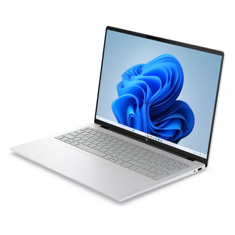 HP OmniBook 5 16-bn0006nyx 16,0 colio 3K OLED nešiojamas kompiuteris - Intel Core 5 120U, 16GB LPDDR5X, 1TB SSD, Glacier Silver