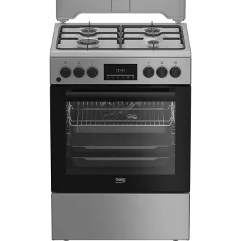 BEKO FBM62320SDS viryklė, 60 cm plotis, A, dujos/elektra, LED ekranas