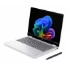 HP OmniBook 5 Flip NG AI 14-km0001nnx - Ultra 7 355, 32GB LPDDR5X 7467 atmintis, 512GB SSD, liečiamas 14,0 colio 2K (1920x1200) OLED ekranas, Glacier Silver su AI logotipu - 5MP IR TNR, be 65W AC adapterio, Win 11 Home, 1 metų garantija