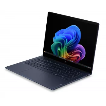 HP OmniBook X NG AI PC 14-ka0016nnx 14 colių 2.8K OLED nešiojamas kompiuteris - Snapdragon X Elite, 16GB, 512GB SSD, Meteorite Gray