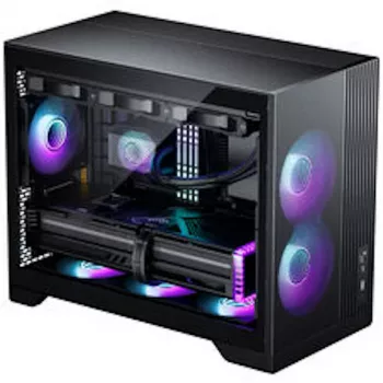 PHANTEKS XT M3 Mini korpusas su 3 D30 PWM D-RGB ventiliatoriais, juodas