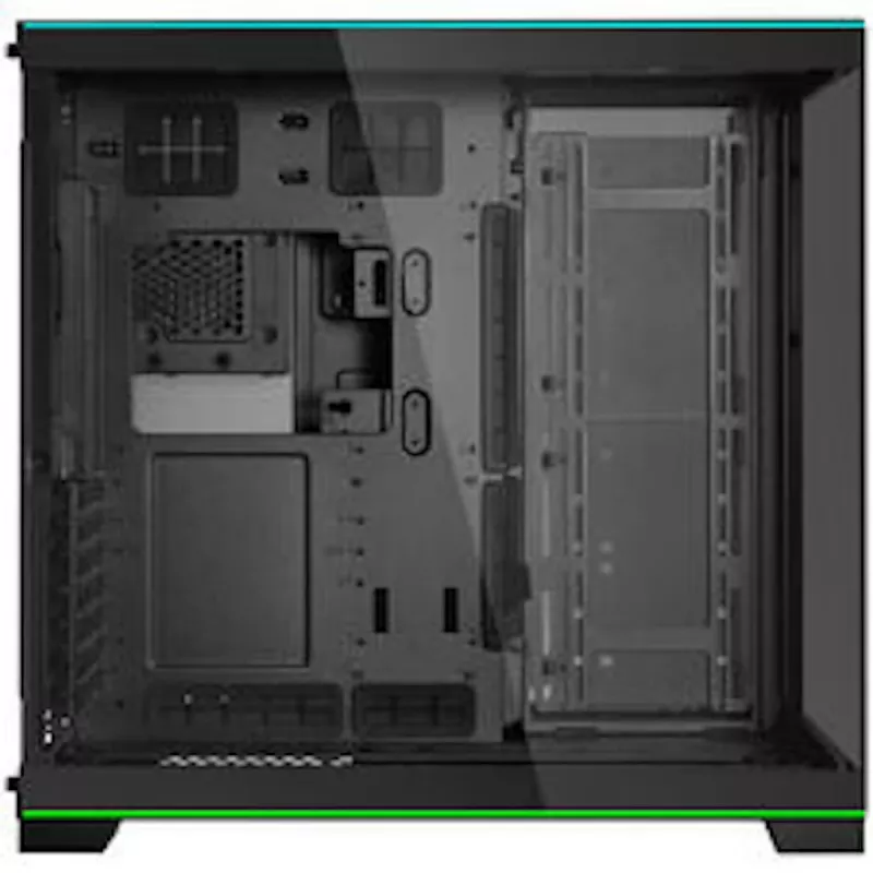 Lian Li O11D EVO RGB korpuso rinkinys su HydroShift II LCD-S 360TL AiO, 6x UNI FAN SL-INF 120 Reverse Blade ventiliatoriais ir UNI HUB SL-INF - juodas
