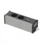 SCHNEIDER ELECTRIC UNICA SYSTEM+ modulinis blokas 2x SCHUKO + USB-A/C, antracitas/pilka