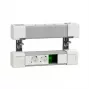 Schneider Electric Unica System+ 4x Schuko, USB-A/C ir RJ45 stalinis maitinimo blokas, baltas/pilkas