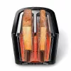 Philips Viva Collection skrudintuvas HD2637/90 su papildomai plačiais angomis ir bandelių šildytuvu, juodas (pažeista pakuotė)