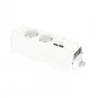 SCHNEIDER ELECTRIC UNICA SYSTEM+ modulinis įrenginys 2xSCHUKO+USB-A/C baltas