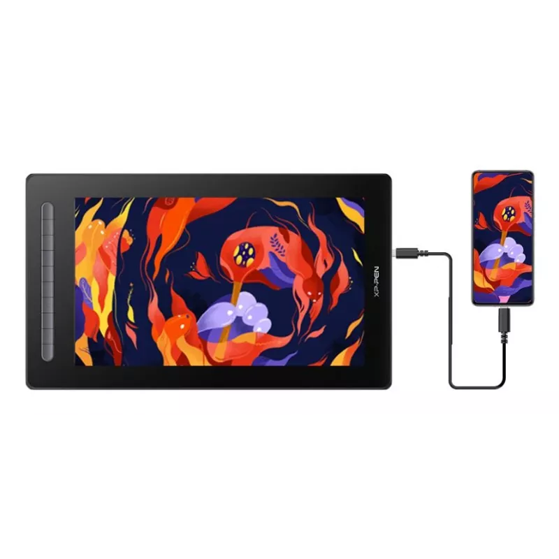 XPPen Artist 16 (2nd Gen) 15,4 colio piešimo planšetė su ekranu – juoda