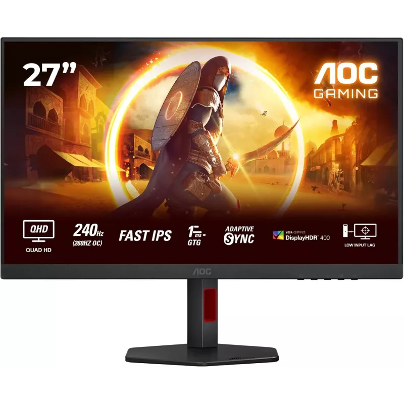 AOC Q27G4ZR 27 colių QHD IPS žaidimų monitorius - 180Hz, 1ms, FreeSync Premium